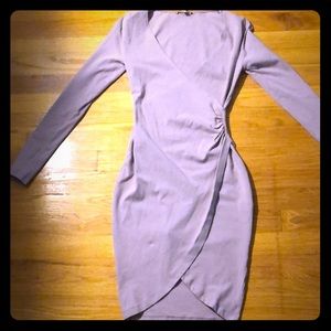 Charlotte Russe: light purple long sleeve dress
